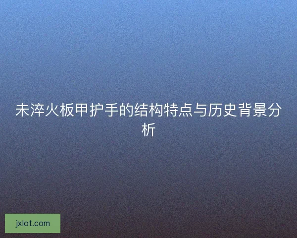 未淬火板甲护手的结构特点与历史背景分析